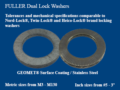 Fuller Fasteners supplies Dual Lock Washers