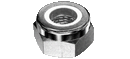 DIN 985 nylon insert lock nut - hot dipped galvanized