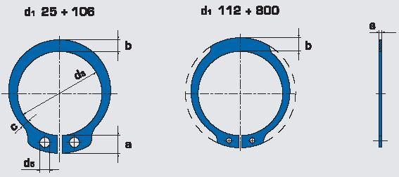 External Retaining Ring - Imperial (Inch) - Fuller Fasteners